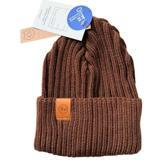 LIV vintermössa 100% merinoull brun image