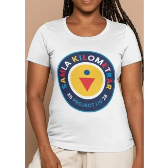 Samla kilometrar t-shirt (dammodell) image