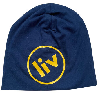 LIV mössa med logotryck mörkblå image